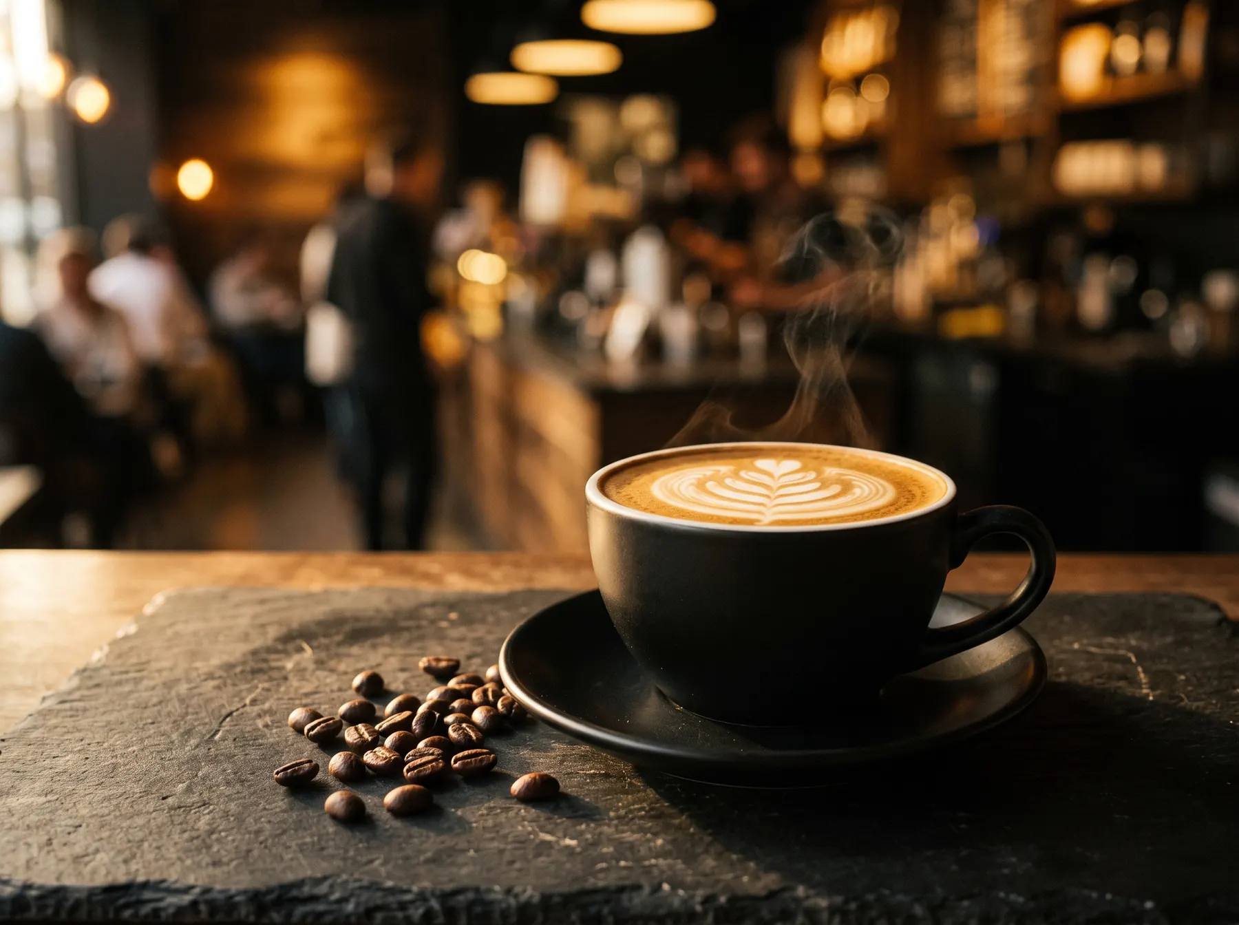 Latte art u šoljici Priamos kafe